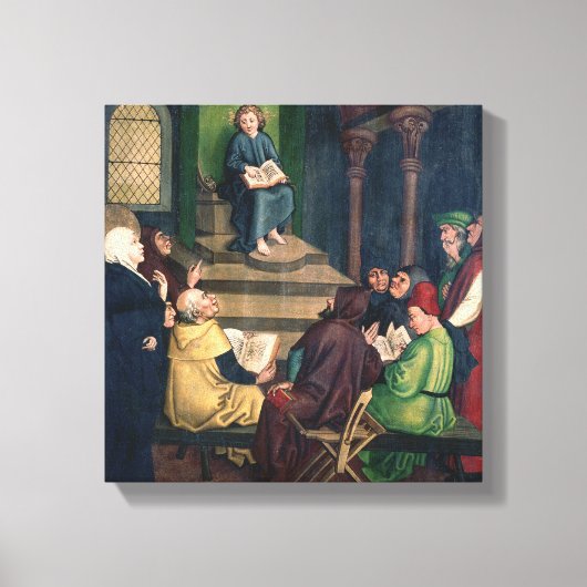 Jesus mit den Ärzten Leinwanddruck (Vorderseite)