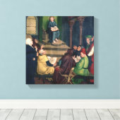 Jesus mit den Ärzten Leinwanddruck (Insitu (Holzboden))
