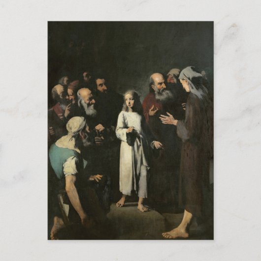 Jesus mit den Ärzten Postkarte (Vorderseite)