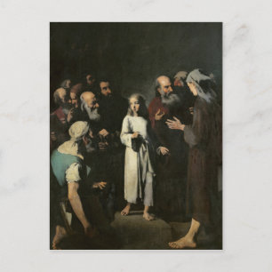 Jesus mit den Ärzten Postkarte