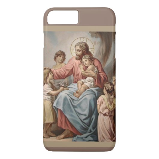 Jesus mit den Kindermädchen Case-Mate iPhone Hülle (Rückseite)