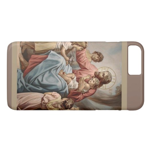 Jesus mit den Kindermädchen Case-Mate iPhone Hülle (Rückseite (Horizontal))