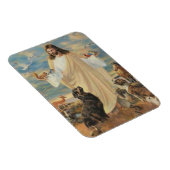 Jesus mit den Tieren Magnet (Rechte Seite)