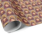 Jesus mit Dornen gekrönt Traurige Kunst Geschenkpapier (Rolleneckpunkt)