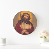 Jesus mit Dornen gekrönt Traurige Kunst Große Wanduhr (Zuhause)