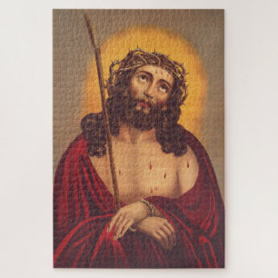 Jesus mit Dornen gekrönt Traurige Kunst Puzzle