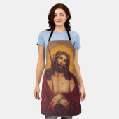 Jesus mit Dornen gekrönt Traurige Kunst Schürze (Getragen)