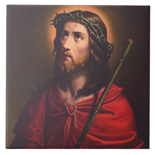 Jesus mit Dornenkrone Fliese