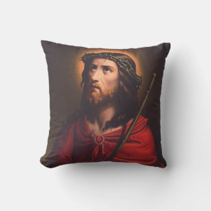 Jesus mit Dornenkrone Kissen