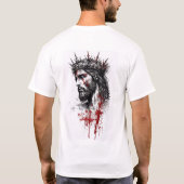 JESUS mit einer Krone T-Shirt (Rückseite)