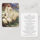 Jesus mit Flock Psalm 23 Gebetskarte Visitenkarte (Vorne/Hinten)