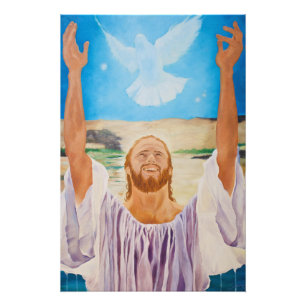 Jesus mit Heiligem Geist Fotodruck