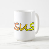 Jesus mit Herz Kaffeetasse (VorderseiteRechts)
