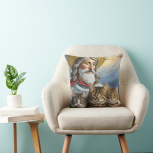 Jesus Mit Katzen Kissen! Kissen
