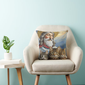 Jesus Mit Katzen Kissen! Kissen