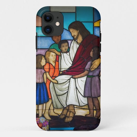 Jesus mit Kindern Case-Mate iPhone Hülle (Rückseite)
