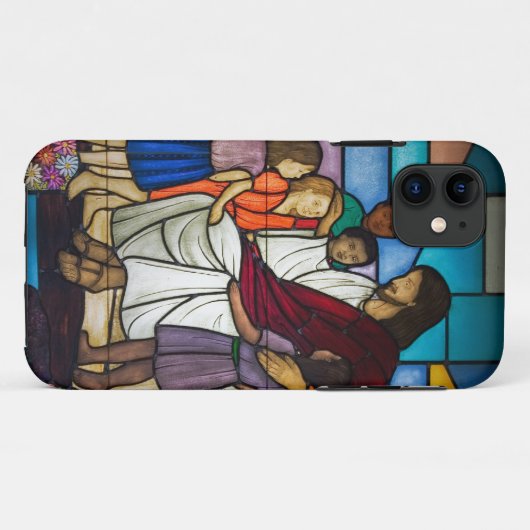 Jesus mit Kindern Case-Mate iPhone Hülle (Rückseite (Horizontal))