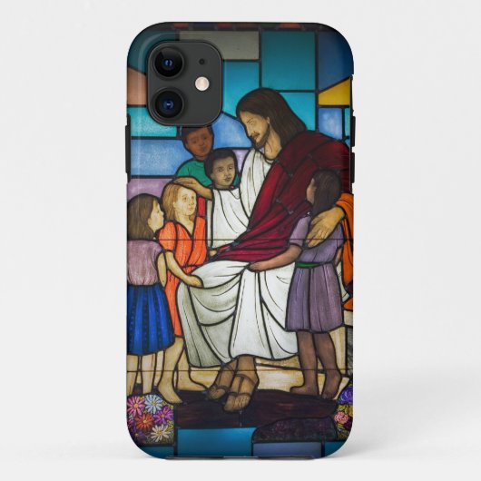 Jesus mit Kindern Case-Mate iPhone Hülle (Rückseite)
