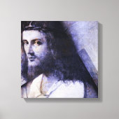 Jesus mit Kreuz Leinwanddruck (Vorderseite)