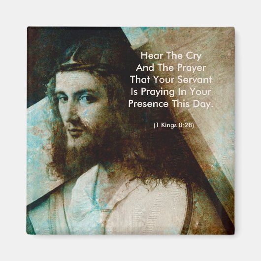 Jesus mit Kreuz Magnet (Vorne)