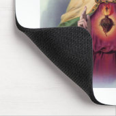 Jesus mit leuchtendem heiligen Herz Mousepad (Ecke)
