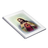 Jesus mit leuchtendem heiligen Herz Notizblock (Rechte Seite)