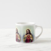 Jesus mit leuchtendem Herzen Espressotasse (Rechts)