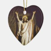 Jesus mit Maria nach Auferstehung Keramik Ornament (Links)