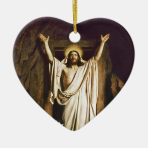 Jesus mit Mary nach Auferstehung Keramik Ornament