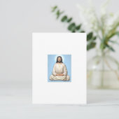 Jesus mit Om vermitteln Postkarte (Stehend Vorderseite)