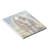 Jesus mit Palomino Pferd in Landschaftlicher Lands Notizblock (angewinkelt)