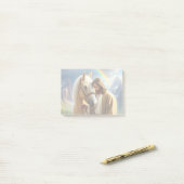 Jesus mit Palomino Pferd in Landschaftlicher Lands Post-it Klebezettel (Auf Schreibtisch)