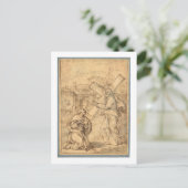 JESUS MIT PETER POSTKARTE (Stehend Vorderseite)