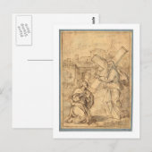 JESUS MIT PETER POSTKARTE (Vorne/Hinten)