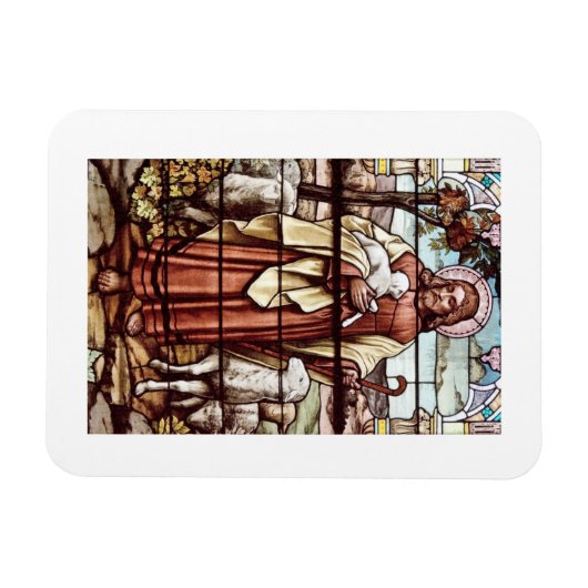Jesus mit seinem Schaf Magnet (Horizontal)