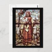 Jesus mit seinem Schaf Postkarte (Vorne/Hinten)