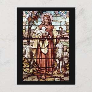 Jesus mit seinem Schaf Postkarte