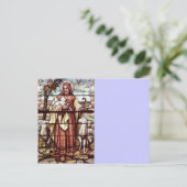 Jesus mit seinem Schaf Postkarte (Stehend Vorderseite)