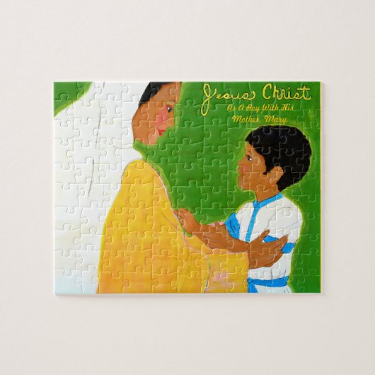 Jesus mit seiner Mutter Puzzle (Horizontal)