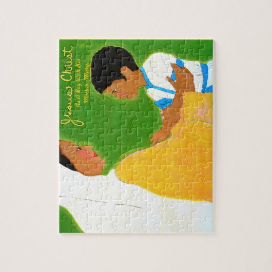 Jesus mit seiner Mutter Puzzle (Vertikal)
