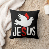 Jesus mit Taube Kissen (Decke)