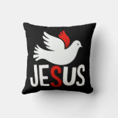 Jesus mit Taube Kissen (Rückseite)