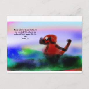 Jesus mit uns postkarte