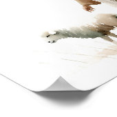Jesus mit verlorener Wasserfarbe Kunst drucken Poster (Ecke)