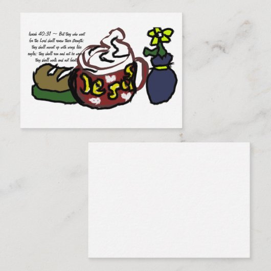 Jesus Mitteilungskarte (Vorne/Hinten)