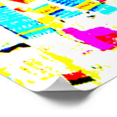 Jesus Modern Art Poster - "Vergiss mehr Liebe" (Ecke)