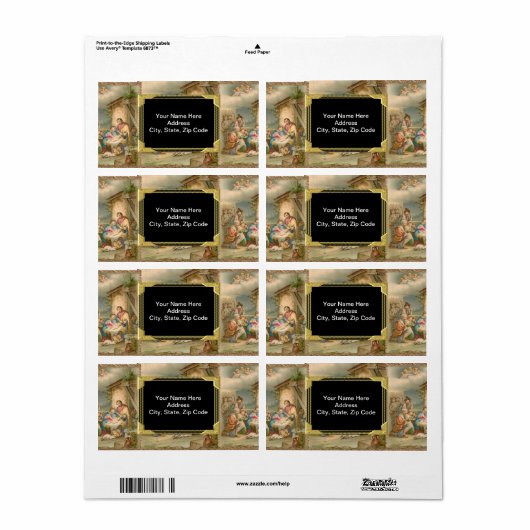 Jesus Monogram Labels (Vorne)