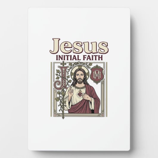 Jesus-Monogramm Anfangs Glaubens Jesus-Monogramm I Fotoplatte (Vorderseite)
