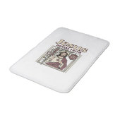 Jesus-Monogramm Anfangsbuchstabe Glaube Jesus-Mono Badematte (Schrägansicht)