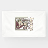 Jesus-Monogramm Anfangsbuchstabe Glaube Jesus-Mono Banner (Horizontal)